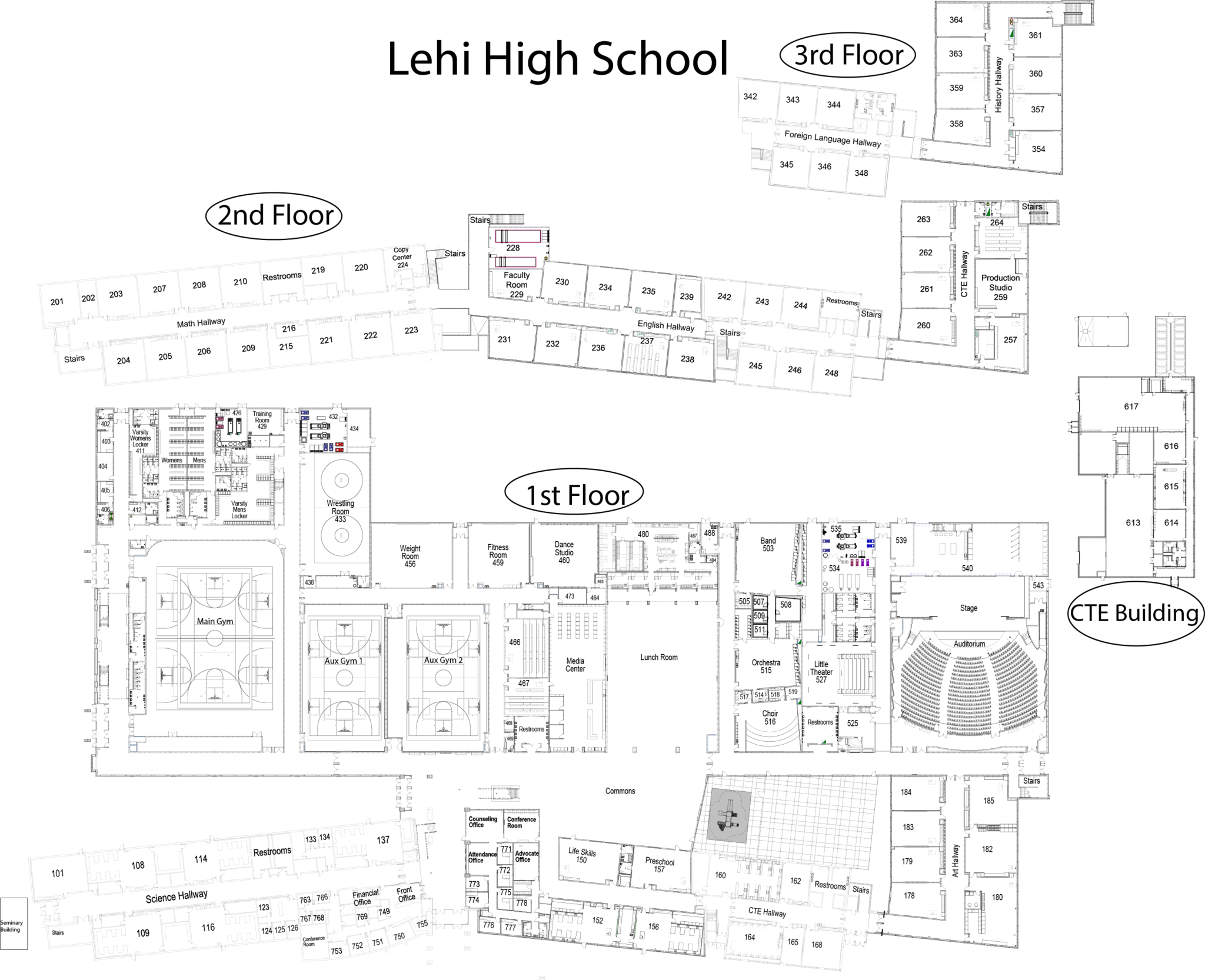School Map Lehi High School
